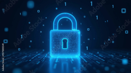 Wallpaper Mural Digital Padlock for Cybersecurity Torontodigital.ca