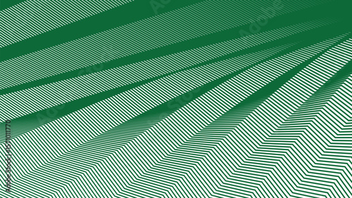 Green zig zag stripes line pattern background for modern abstract fabric wallpaper and digital design