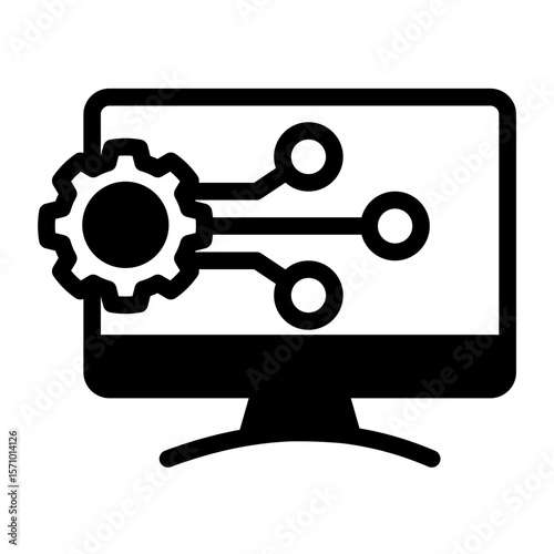 Enterprise Digitalization Framework from the Business Automation icon collection (Mixed Style)