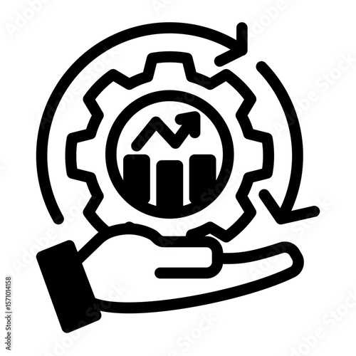 Corporate Operations Dashboard from the Business Automation icon collection (Mixed Style)