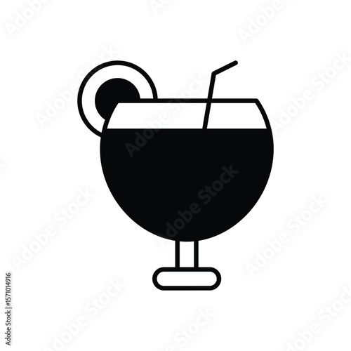 Cocktail vector icon
