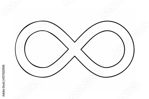 Endless loop symbol infinity symbol lemniscate