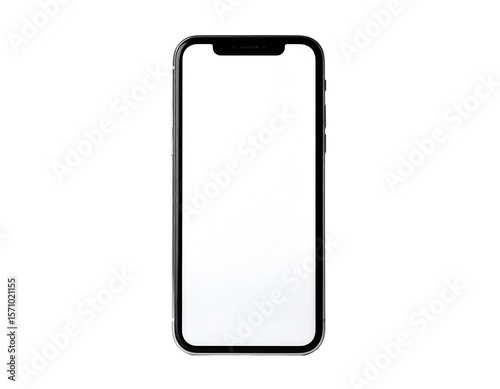 Modern handheld gadget with a clean blank display ready for digital content and application designs.