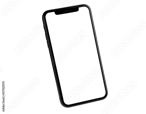 A contemporary handheld communication device showcasing its elegant design and dark display.