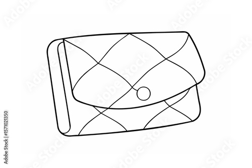 Quilted clutch purse with clasp handbag fashion