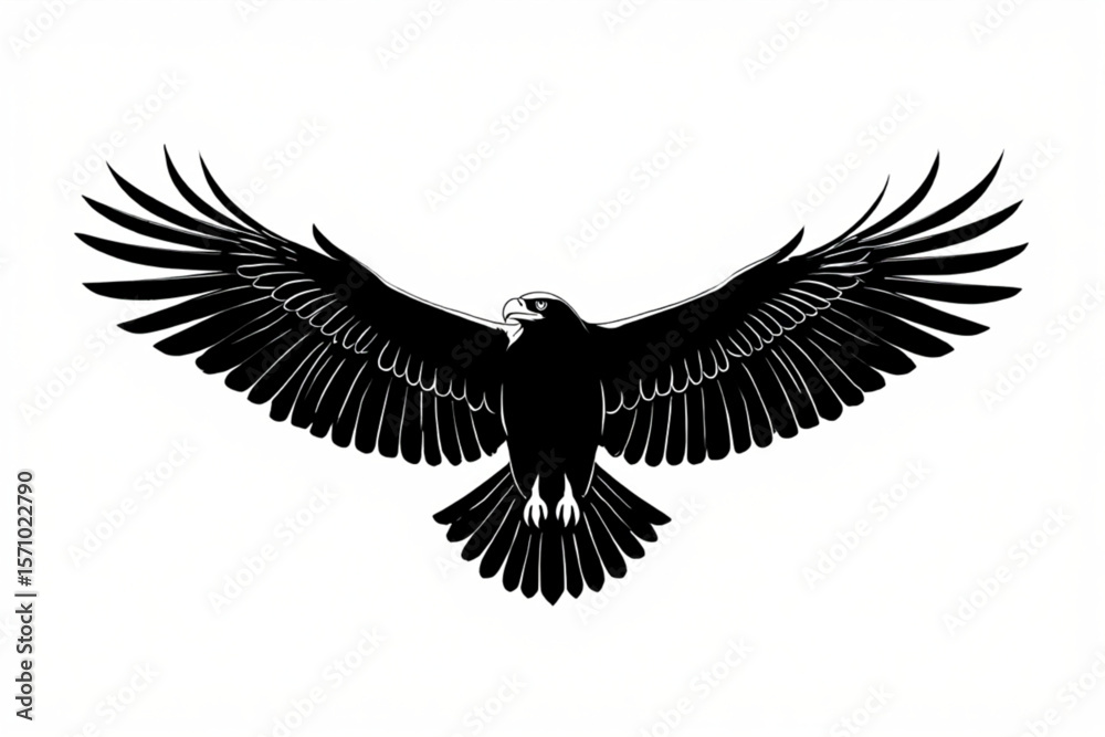 Fototapeta premium eagle with wings