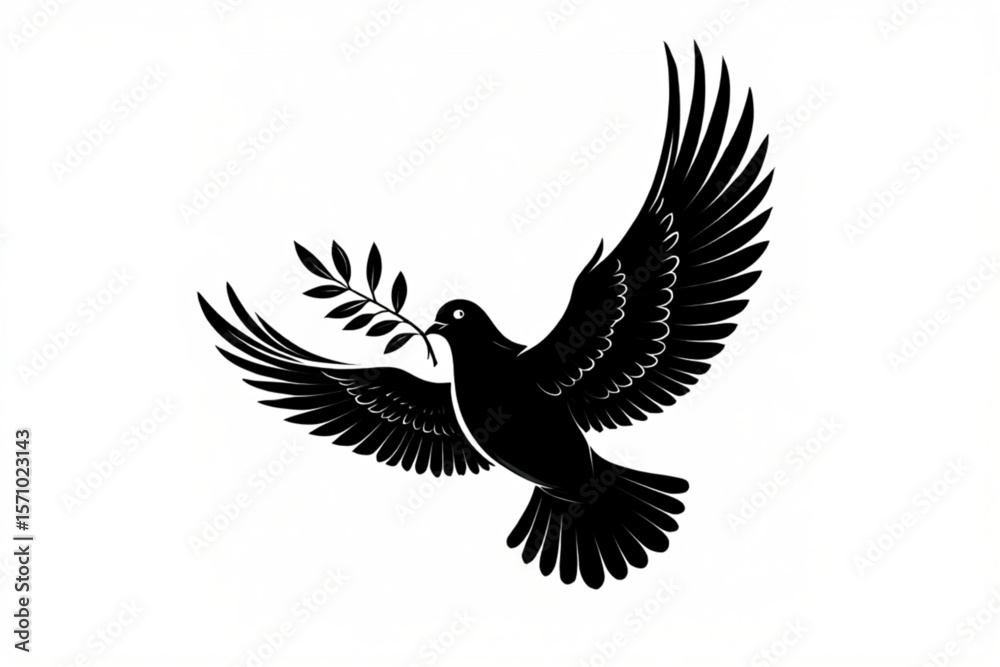 Obraz premium vector illustration of a flying eagle