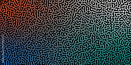 Abstract truing organic wallpaper Turing reaction diffusion monochrome seamless pattern with chaotic motion. Turing reaction diffusion monochrome seamless pattern with chaotic motion.