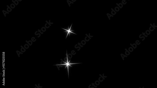 star glitter, sparkle, twinkle animation on traparent