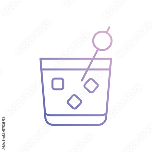 Black Russian vector icon