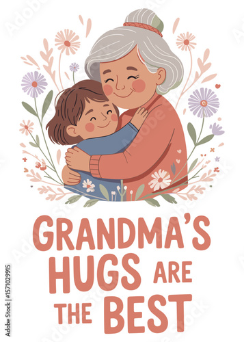 Typography T-Shirt Design On Happy Grandparents Day Quote