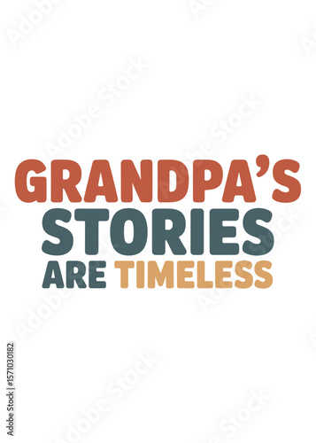 Typography T-Shirt Design On Happy Grandparents Day Quote
