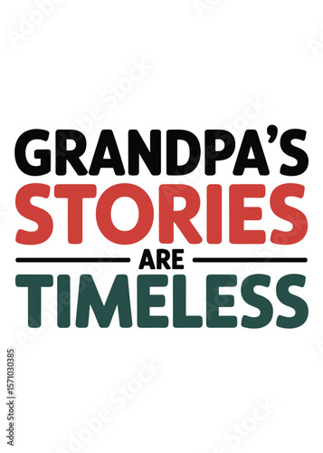 Typography T-Shirt Design On Happy Grandparents Day Quote