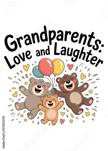 Minimalist Happy Grandparents Day Quote Typography T-Shirt Design