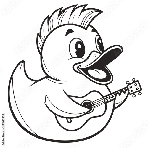 cartoon guitar player