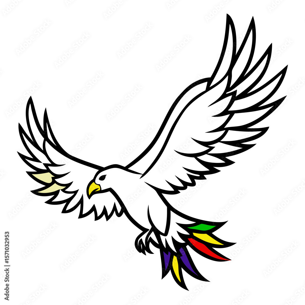 Obraz premium dove of peace vector