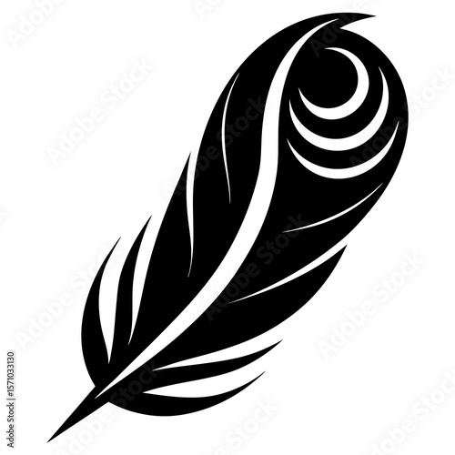 feather pen vector