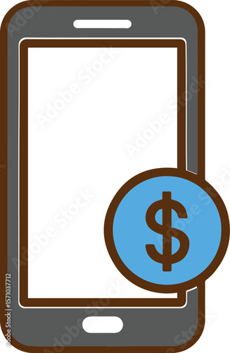 Mobile Recharge Bill PNG ? Phone with TakaDollar Sign.eps