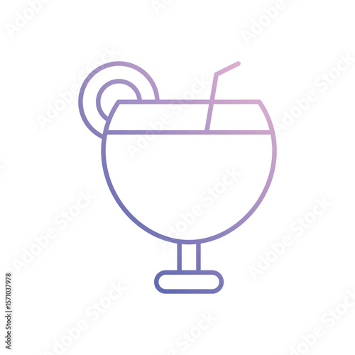 Cocktail vector icon
