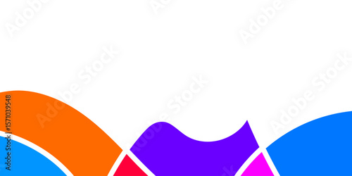 Wallpaper Mural Abstract design with curved shapes and vibrant colors (5) Torontodigital.ca