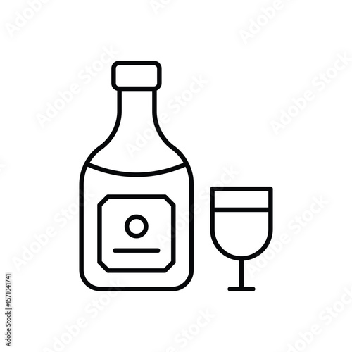 Champagne  vector icon