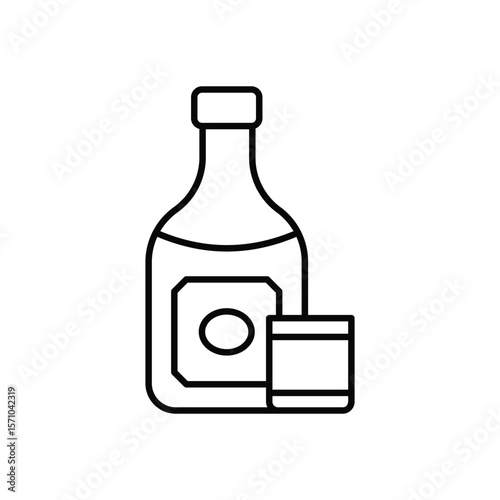 Alcoholic Drink vector icon