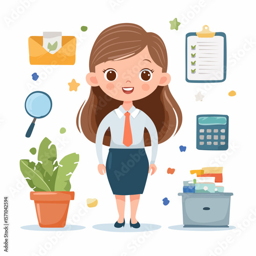business woman in office