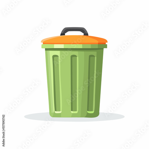 trash isolated on white