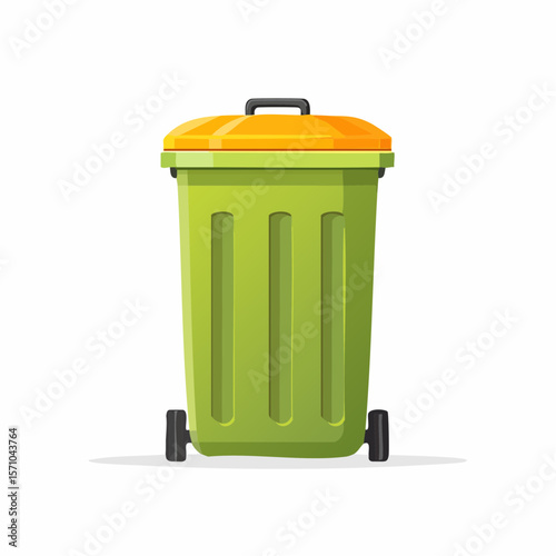 trash isolated on white