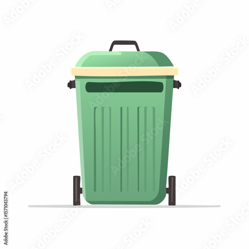 trash isolated on white