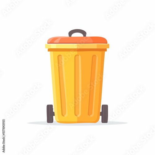 trash isolated on white