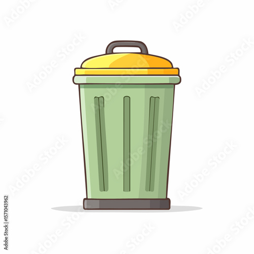 trash isolated on white