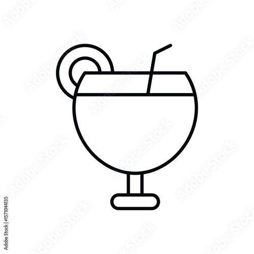Cocktail vector icon