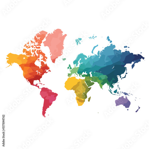 world map isolated in White Background, world map vector, Flat lay vector illustration
