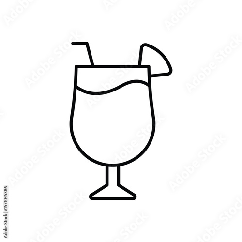 Fire Cocktail vector icon