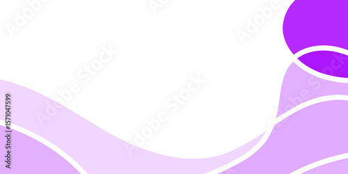 Abstract design with layered curves and a circle