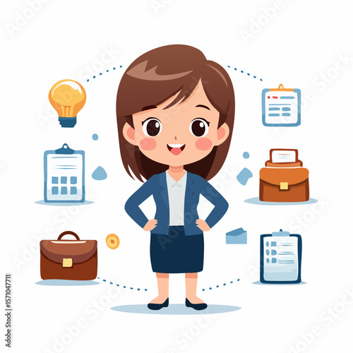 office worker in office