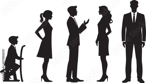 Business Professionals in Various Roles and Interactions