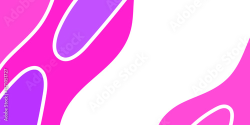 Abstract shape design with vibrant pink and purple hues
