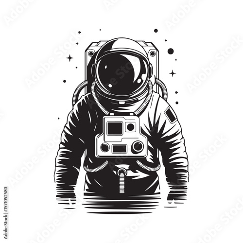 retro robot vector illustration