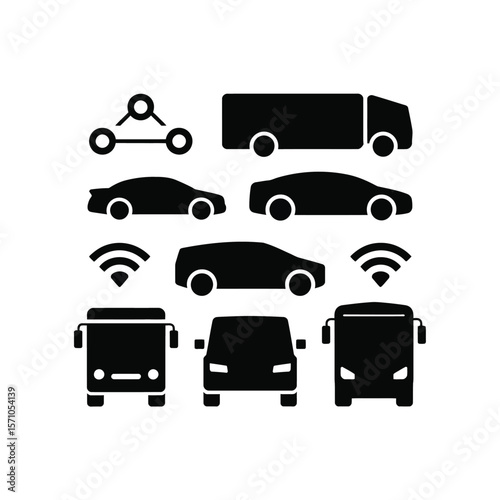 Vehicles connected network transport vector