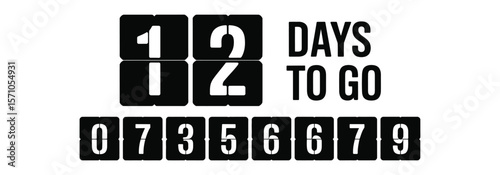 Number of days left. countdown left days.