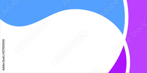 Abstract background with three colors and curved shapes