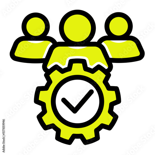 Customer Relationship Management Platform from the Business Automation icon collection (Solid Color Lineal Style)