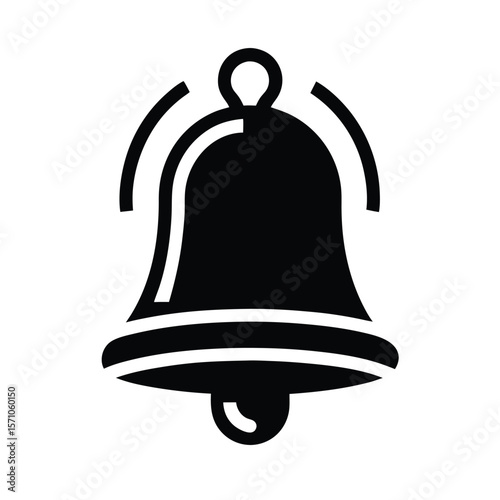 Bell Ringing Icon Vector Illustration