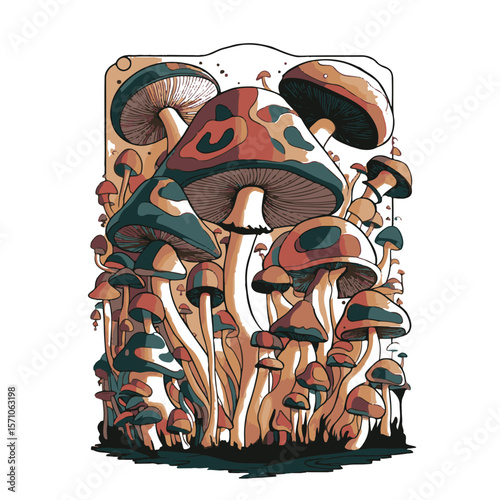 Abstract mashroom