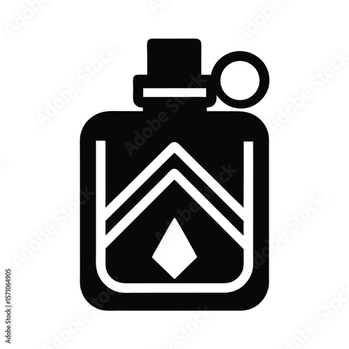 Hiking Water Pouch Icon Vector Illustration