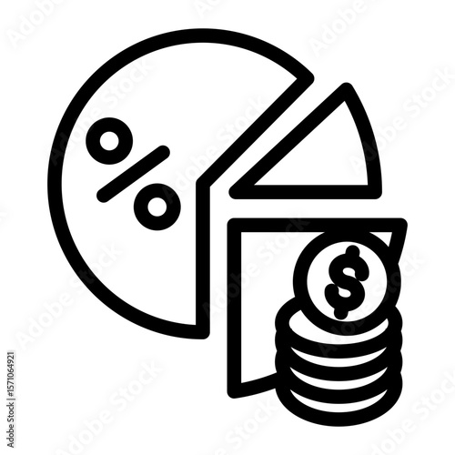 Cost Calculation Expense Icon from Accounting Icon Collection (Outline Style)