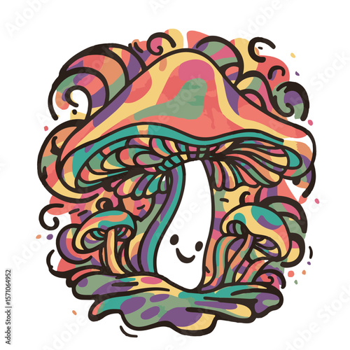 Abstract mashroom
