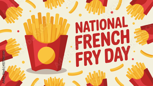 Celebrate national french fry day with delicious crispy golden fries and fast food cravings today